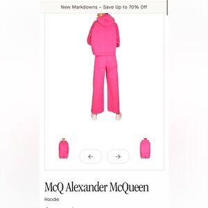 McQ by Alexander McQueen Pink Pants & Jumpsuit